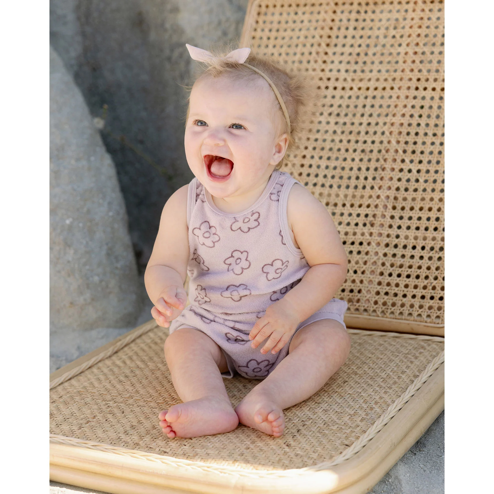 Quincy Mae Daisy Terry Cinch Romper - Image 2