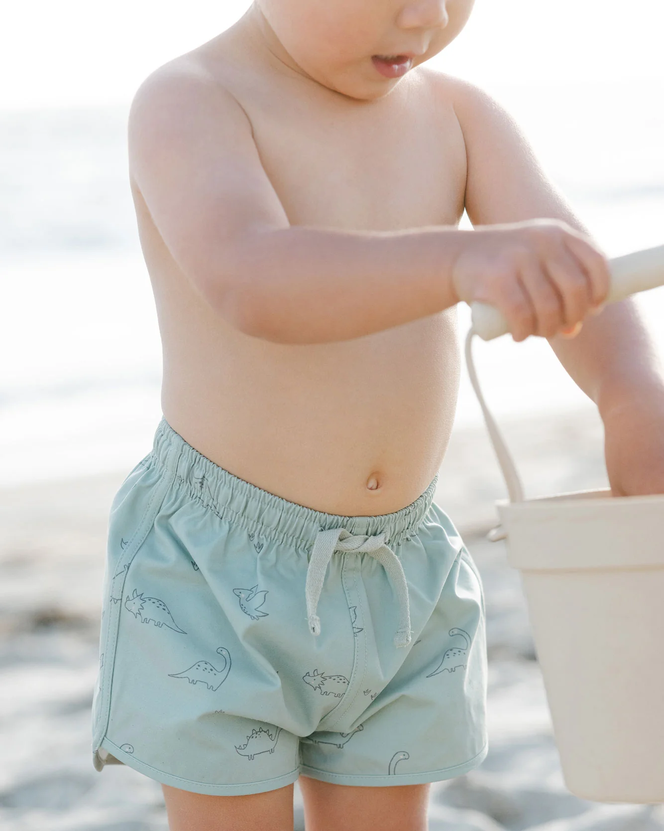 Quincy Mae Dino Boys Swim Short - Image 2