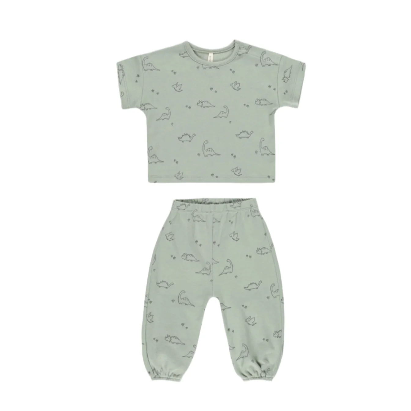 Quincy Mae Dino Jersey Tee + Pant Set