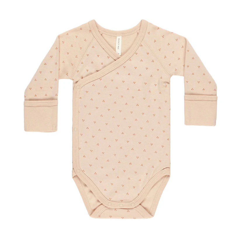 Quincy Mae Dotty Side Snap Bodysuit