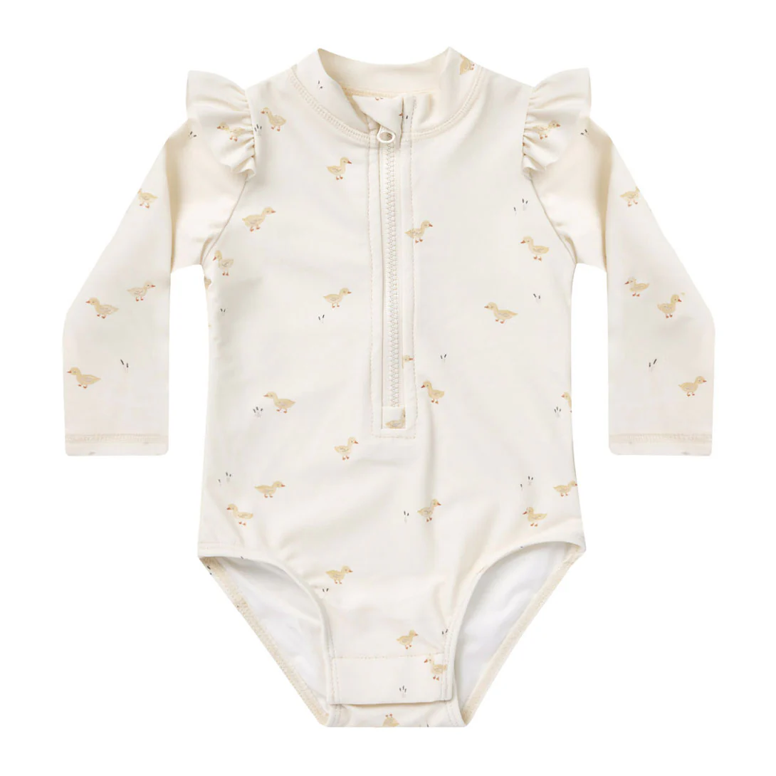 Quincy Mae Ducks Byron Rashguard One-Piece