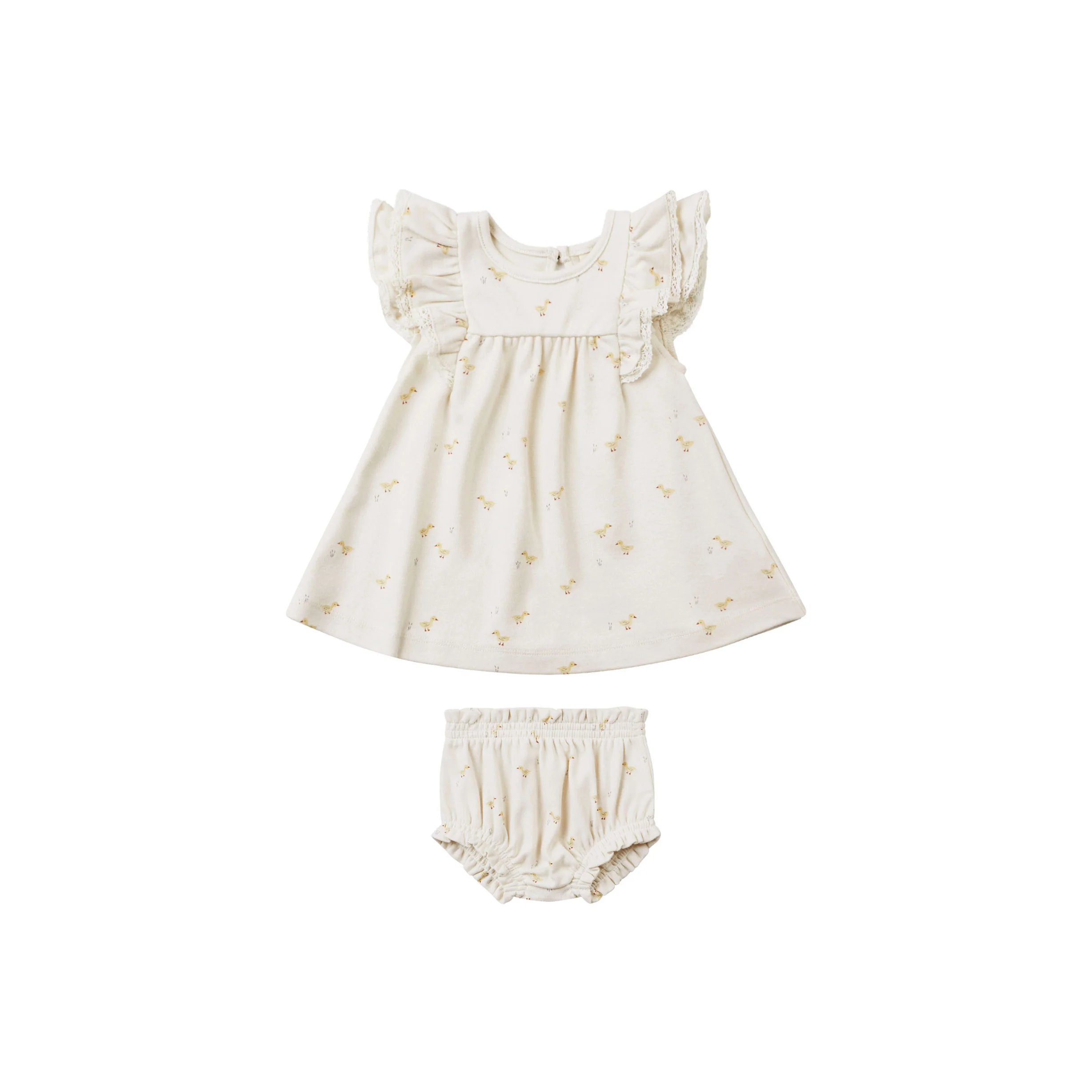 Quincy Mae Ducks Flutter Dress - Image 3