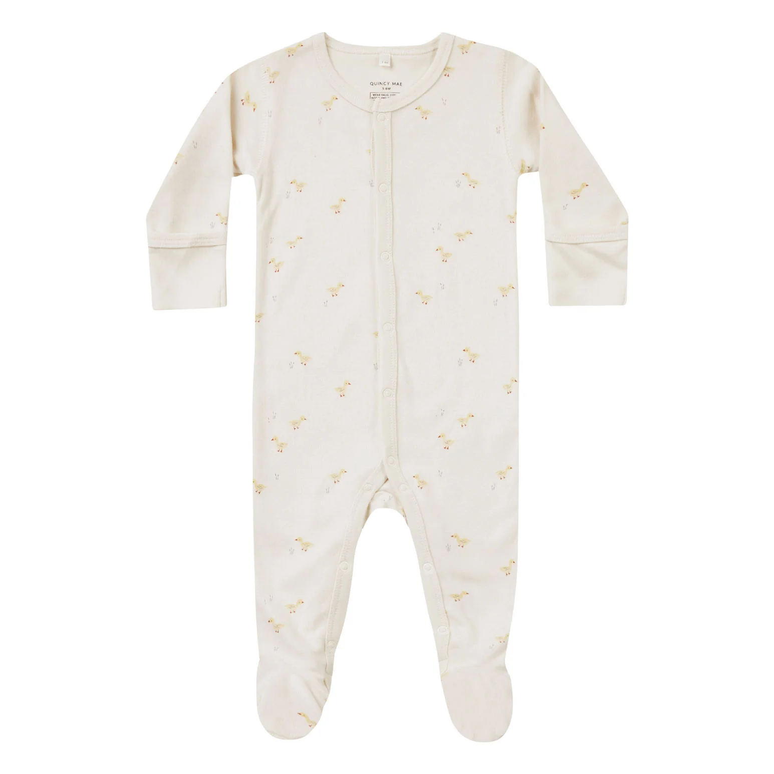 Quincy Mae Ducks Full Snap Footie