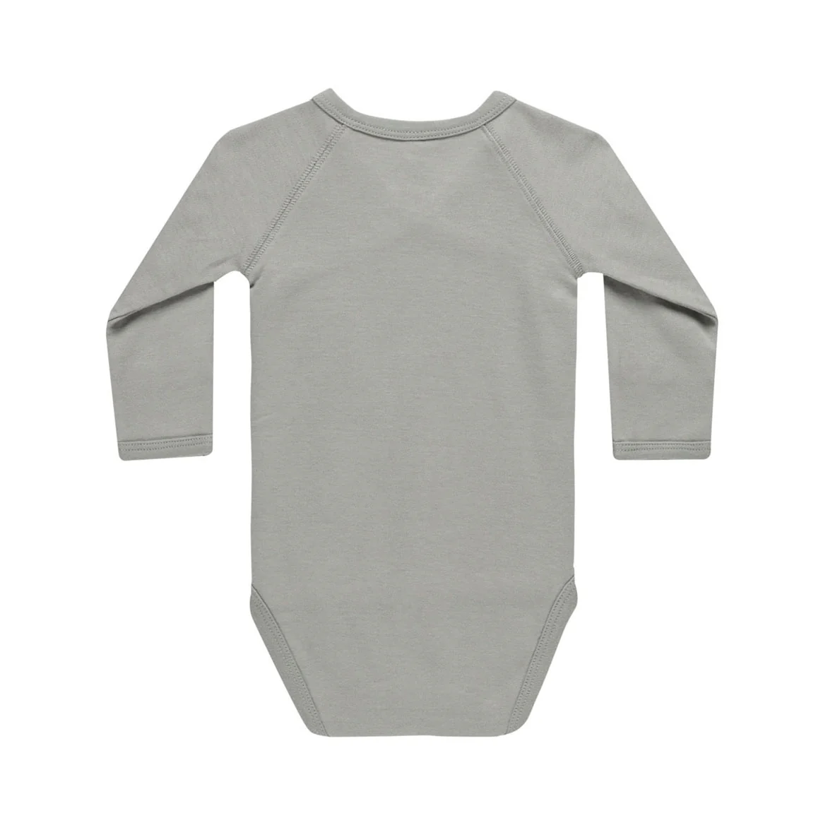 Quincy Mae Dust Blue Side Snap Bodysuit - Image 3