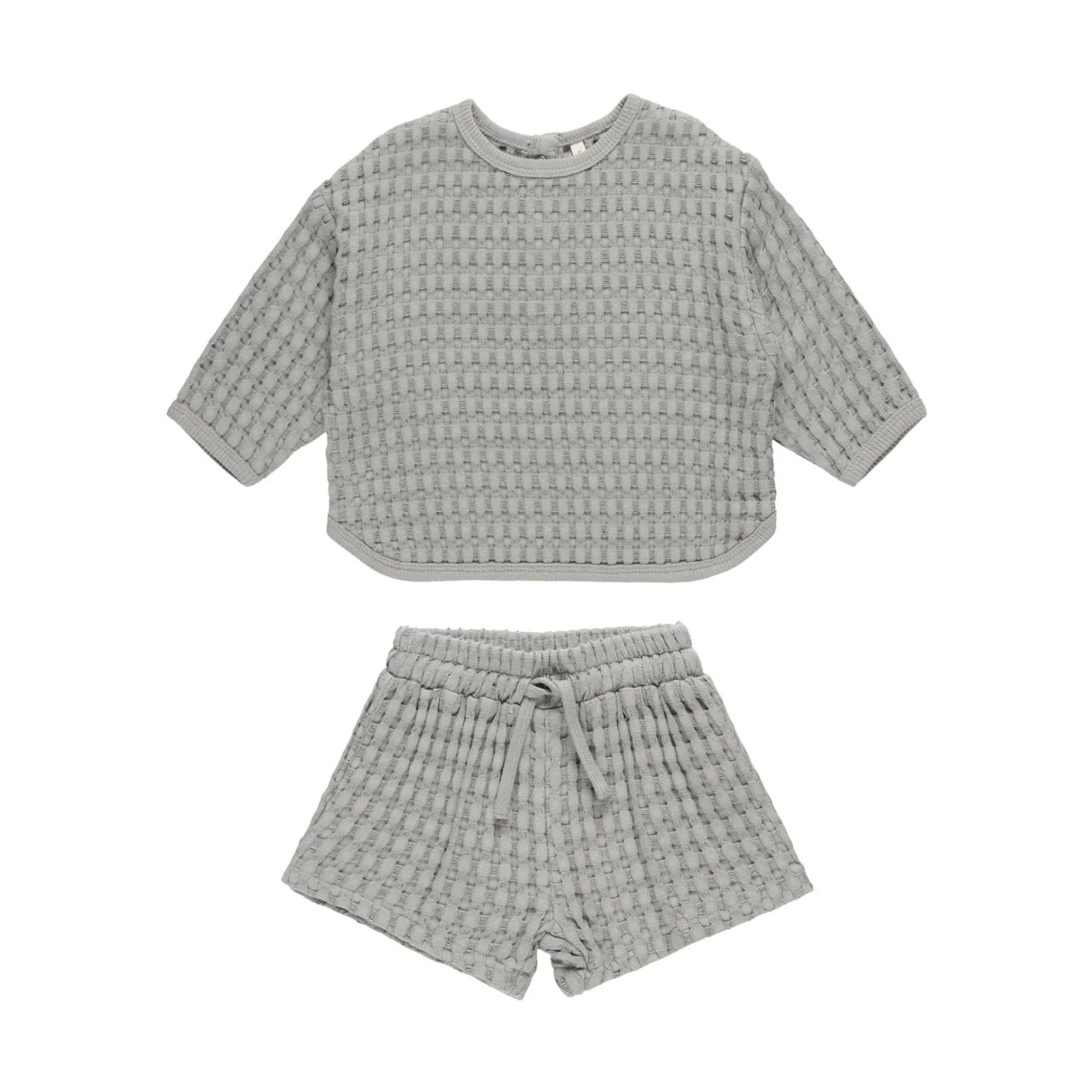 Quincy Mae Dusty Blue Flynn Set