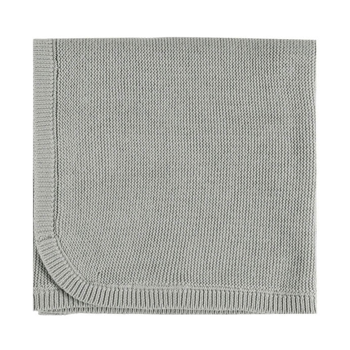 Quincy Mae Dusty Blue Knit Baby Blanket