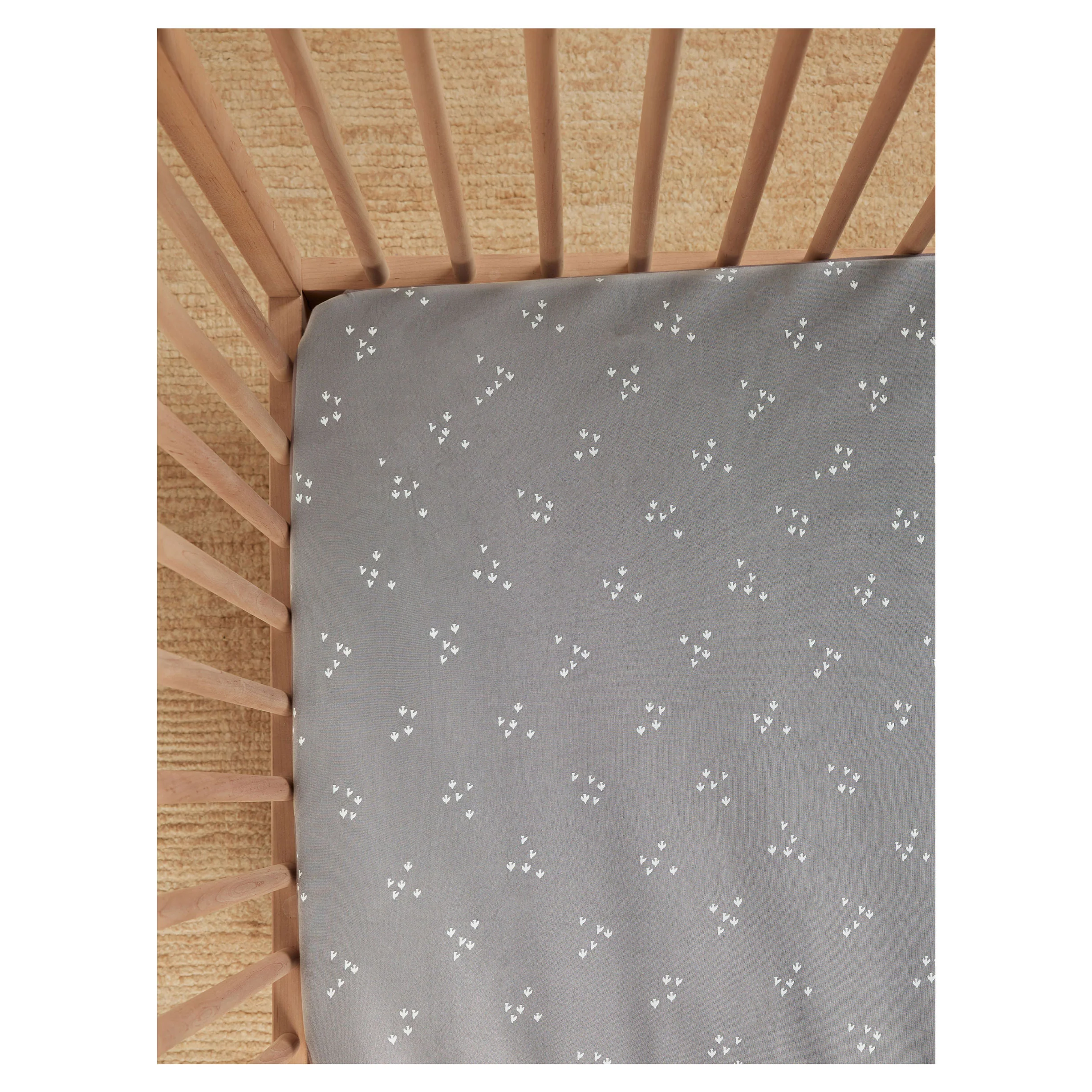 Quincy Mae Flock Bamboo Crib Sheet