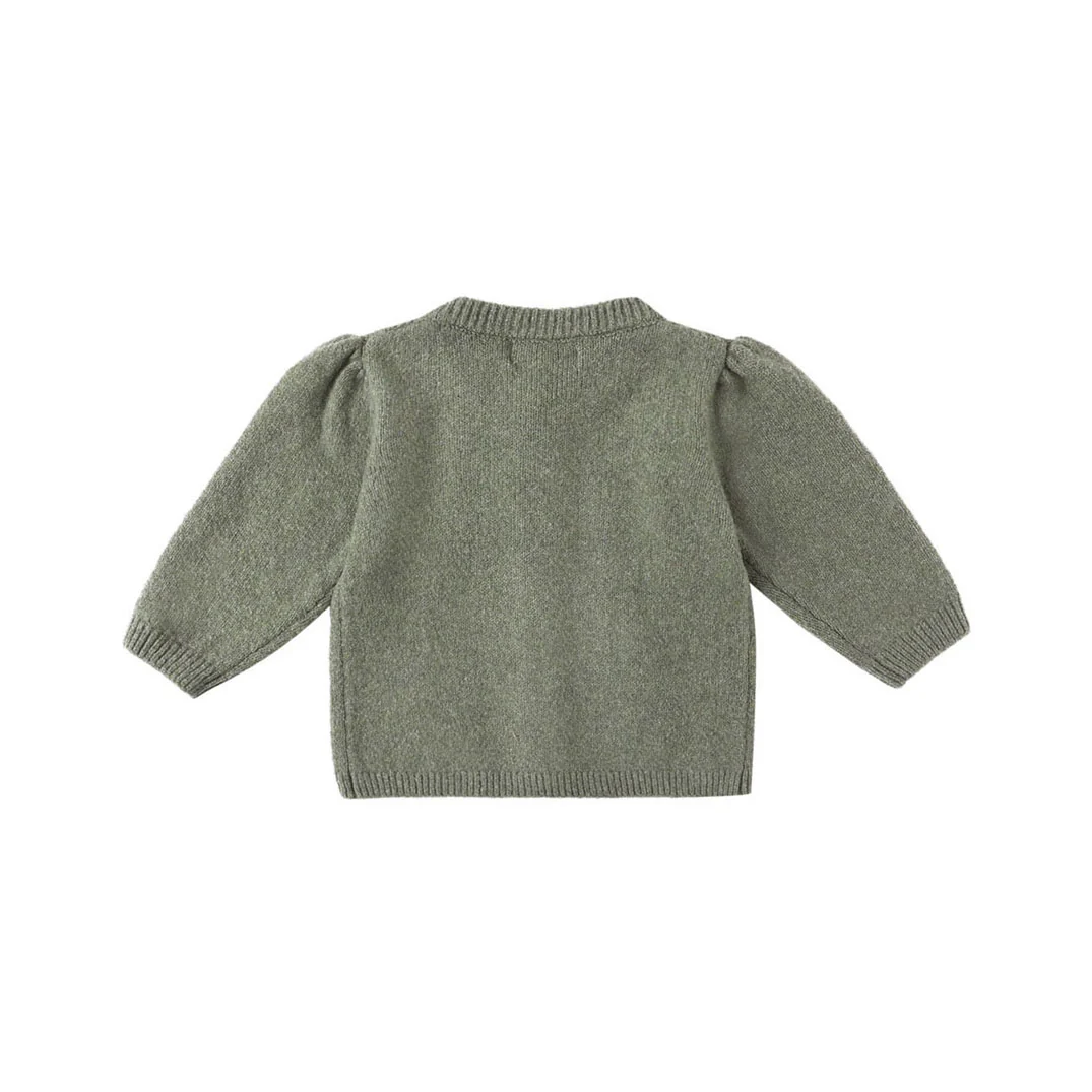 Quincy Mae Forest Holly Cardigan - Image 3