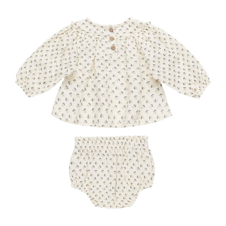 Quincy Mae French Flora Mia Top + Bloomer Set - Image 2