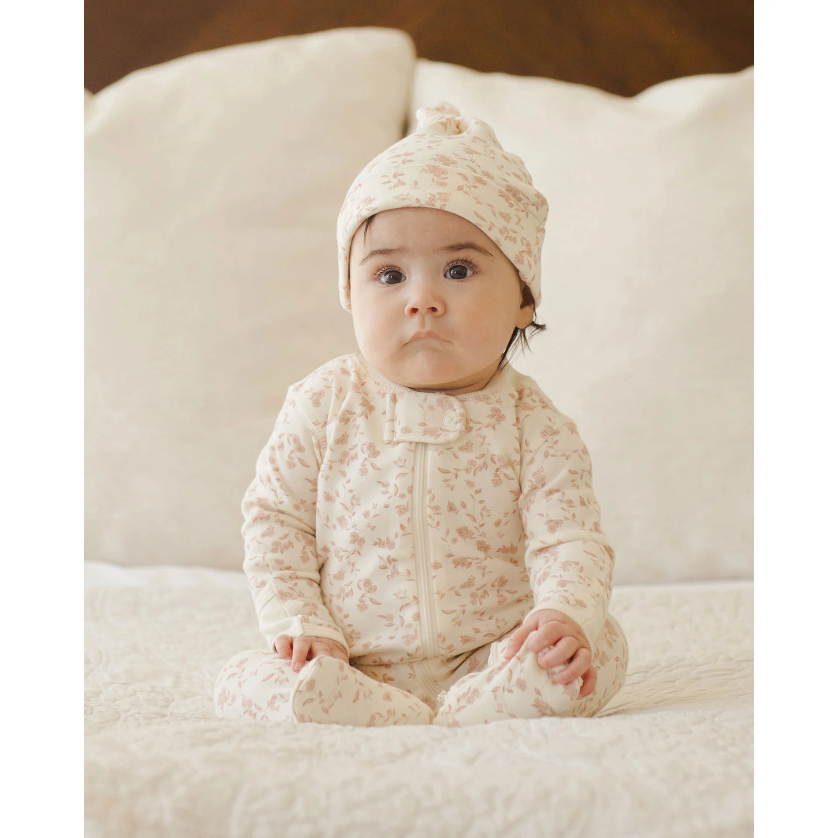 Quincy Mae French Garden Knotted Baby Hat - Image 2