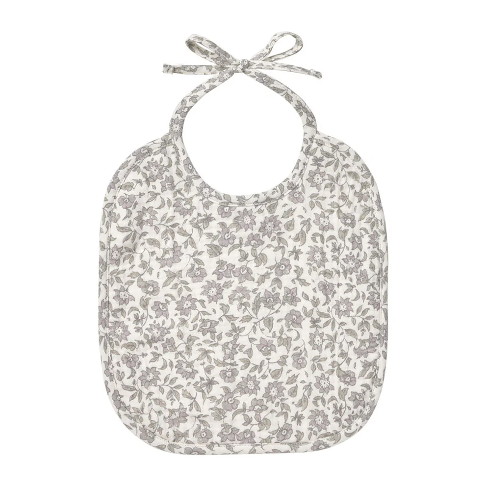 Quincy Mae French Garden Woven Tie Bib