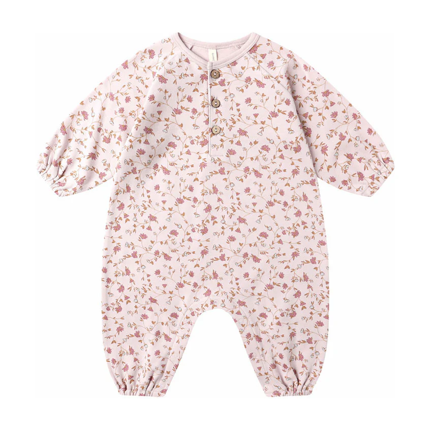 Quincy Mae Garden Henley Bubble Jumpsuit