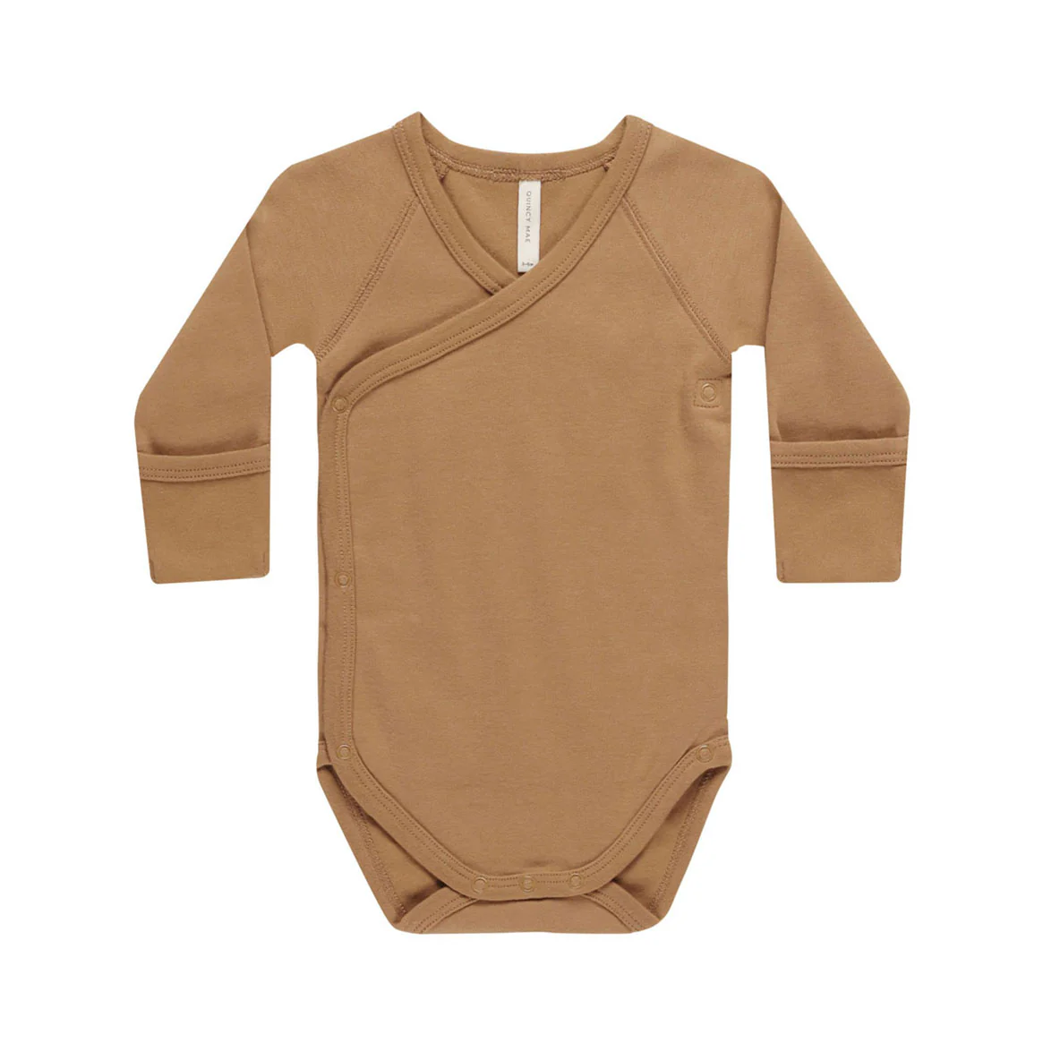 Quincy Mae Golden Side Snap Bodysuit