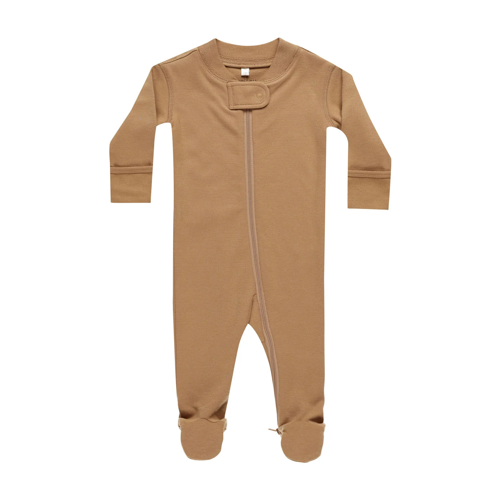 Quincy Mae Golden Zip Long Sleeve Sleeper Footie