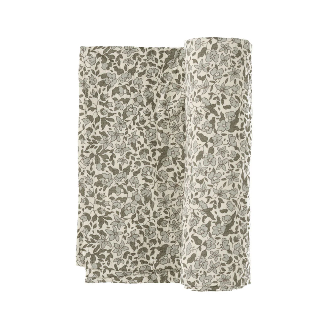 Quincy Mae Green Garden Woven Swaddle - Image 2