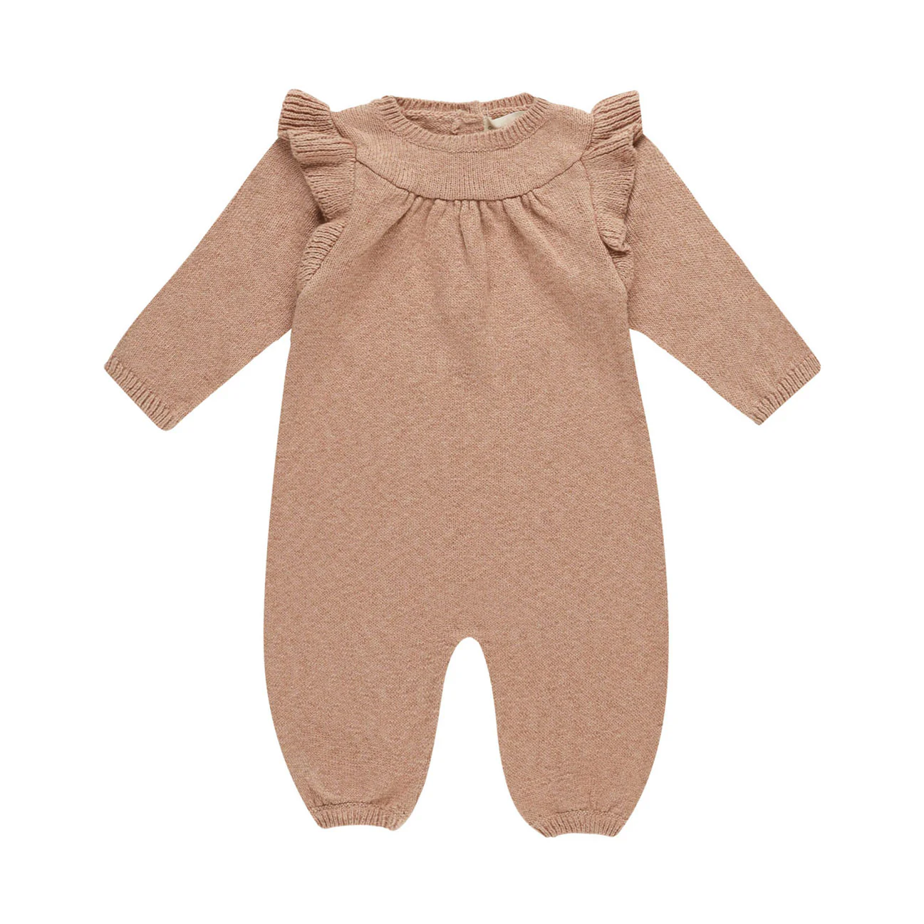 Quincy Mae Heather Rose Long Sleeve Mira Knit Romper