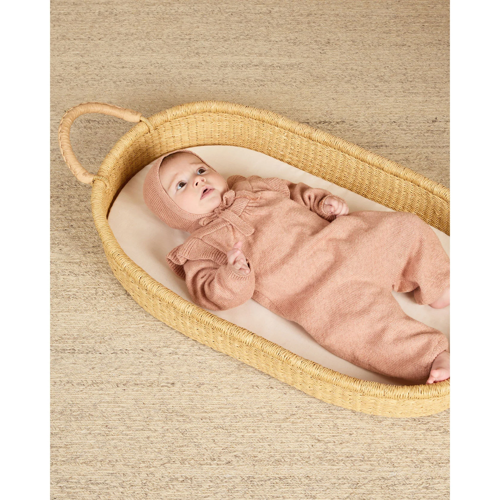 Quincy Mae Heather Rose Long Sleeve Mira Knit Romper - Image 2