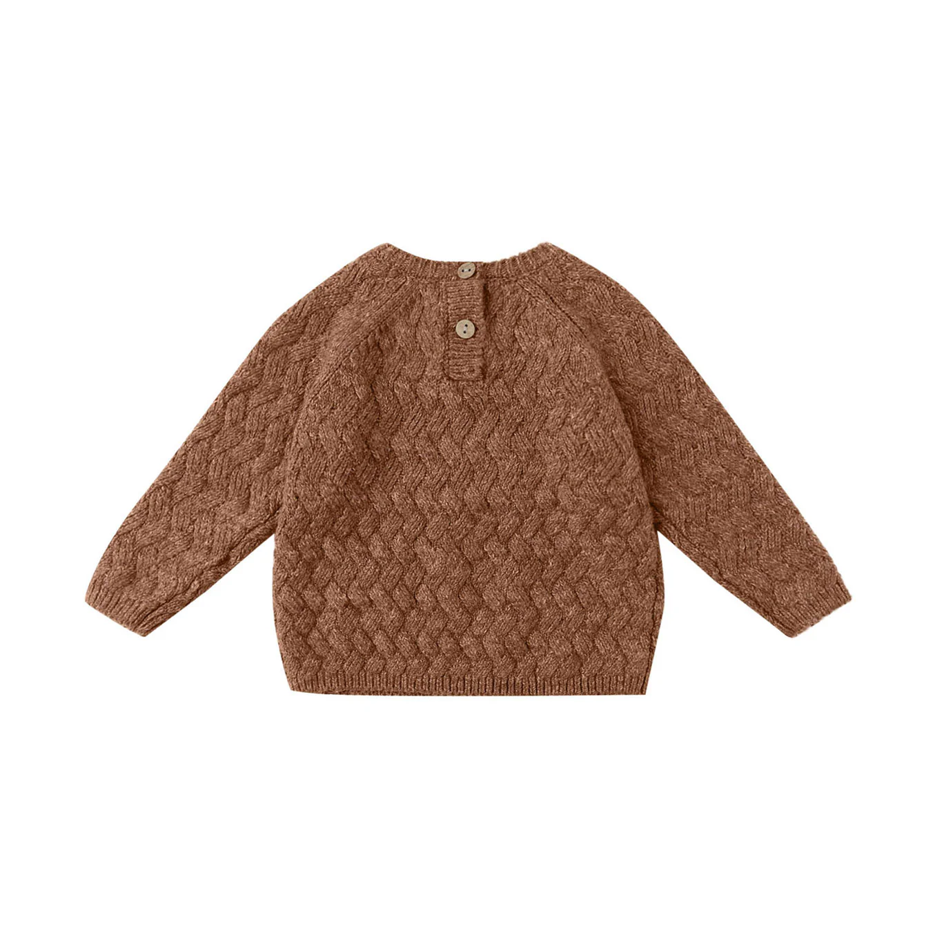 Quincy Mae Heathered Cedar Knit Sweater - Image 3