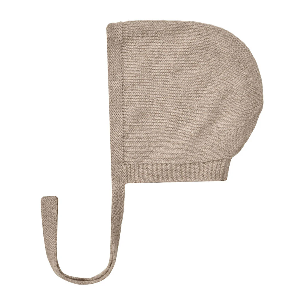 Quincy Mae Heathered Oat Knit Bonnet