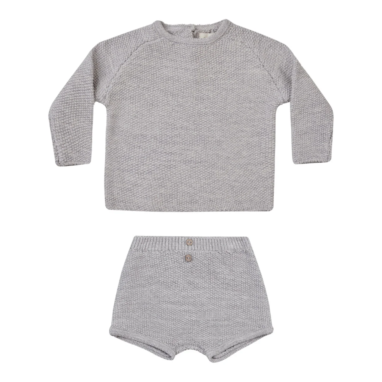 Quincy Mae Heathered Periwinkle Summer Knit Set