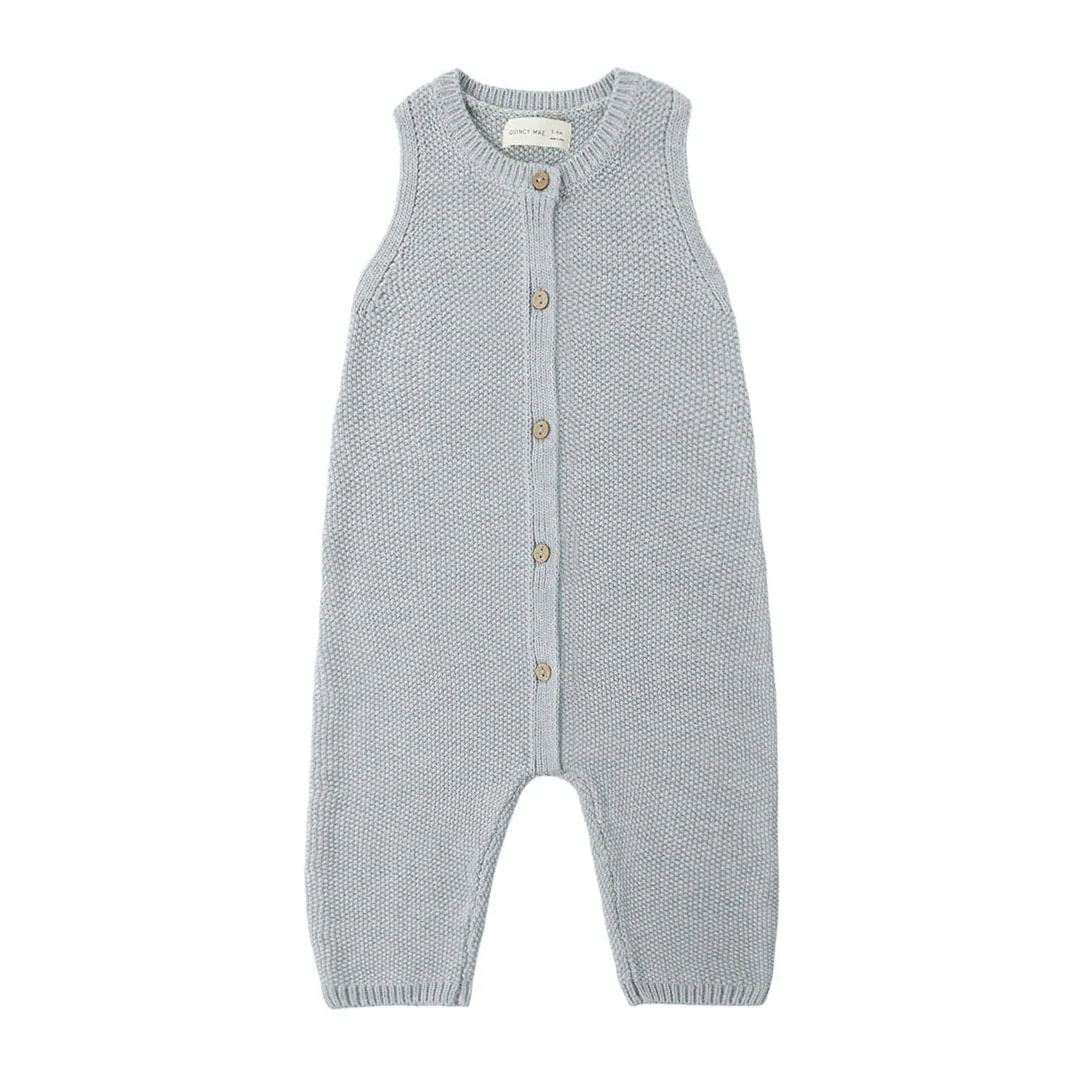 Quincy Mae Heathered Sky Knit Jumpsuit