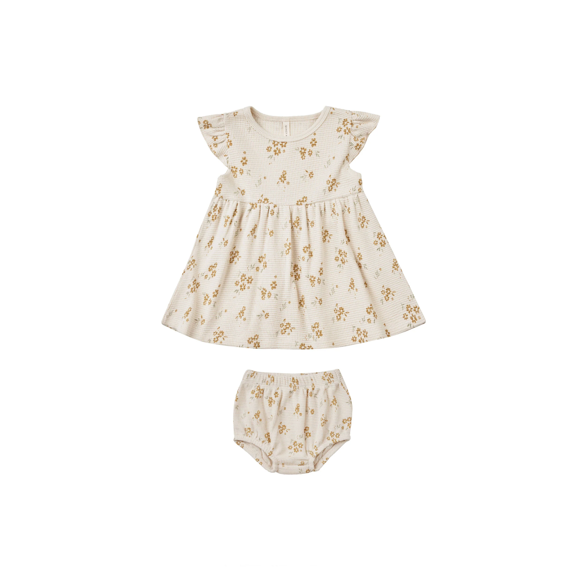 Quincy Mae Honey Flower Flutter Sleeve Dress - Image 2