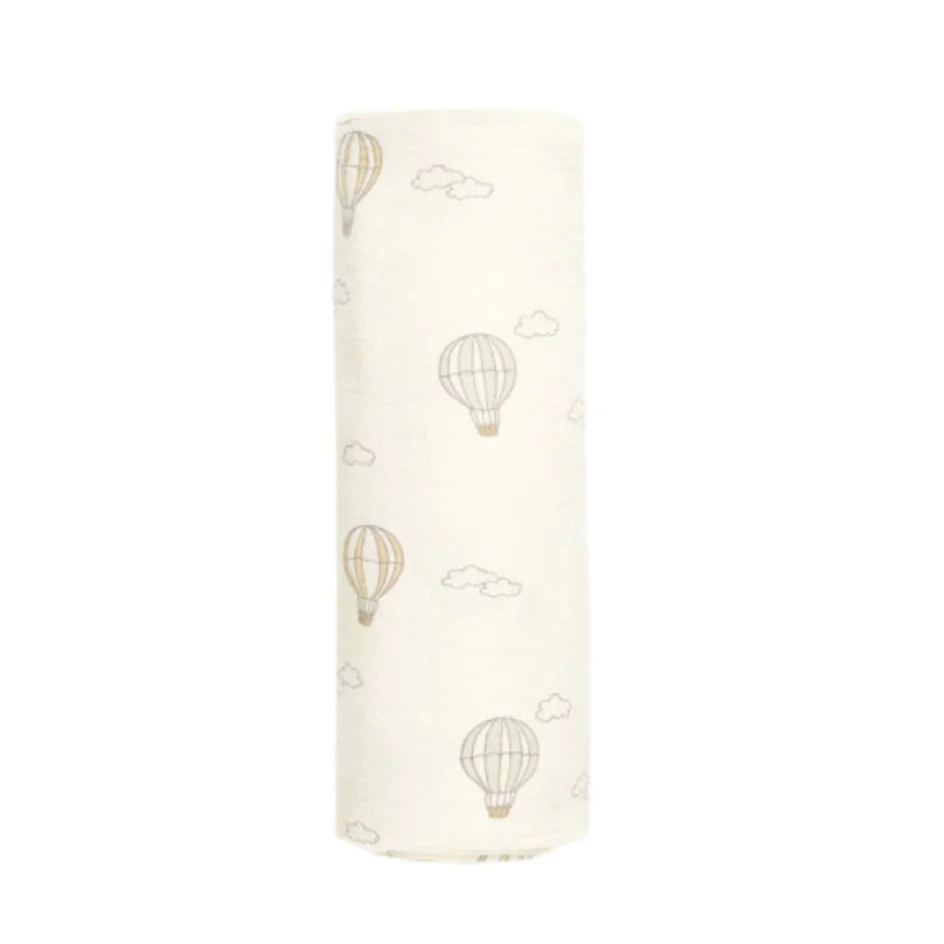 Quincy Mae Hot Air Balloons Woven Swaddle