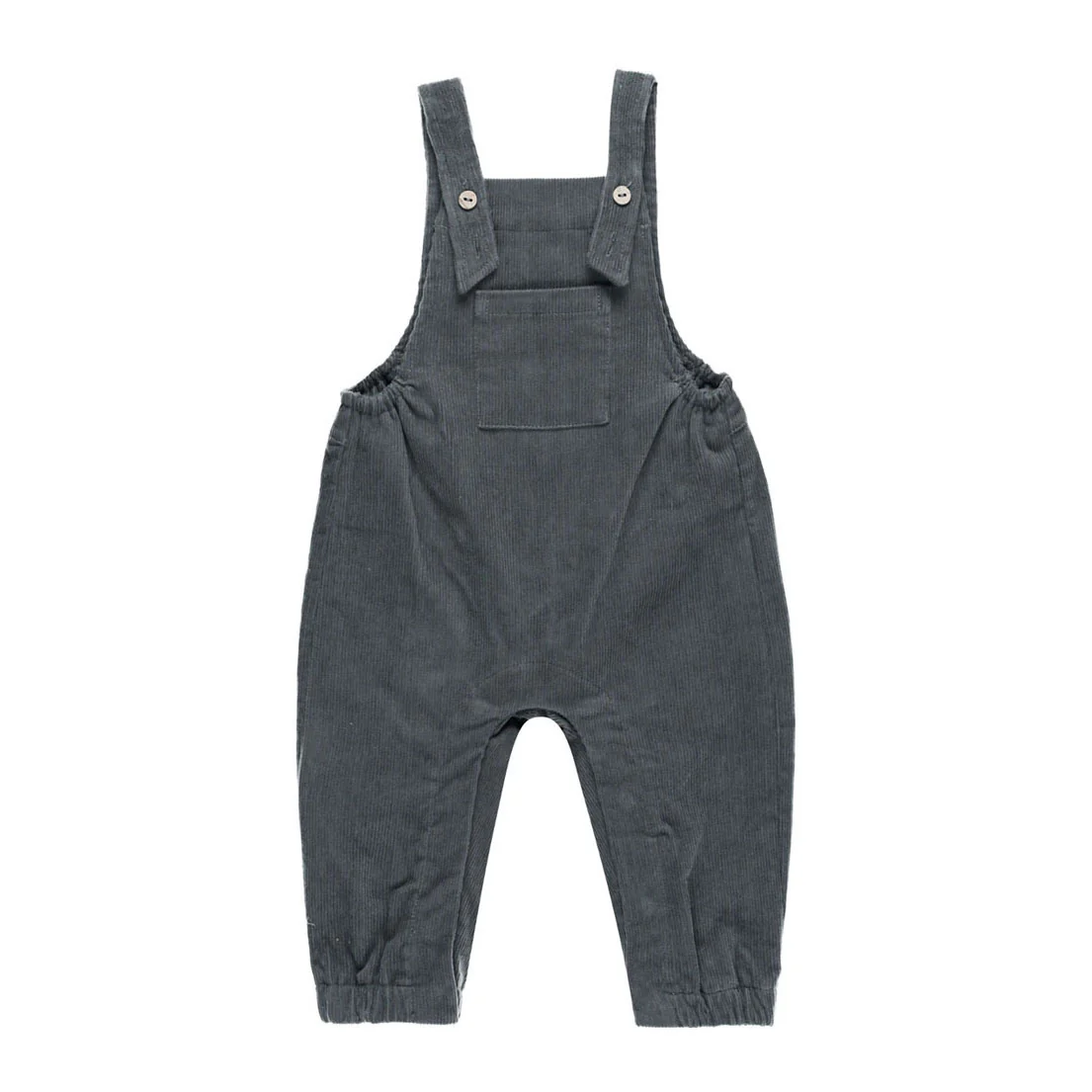 Quincy Mae Indigo Cordouroy Baby Overalls