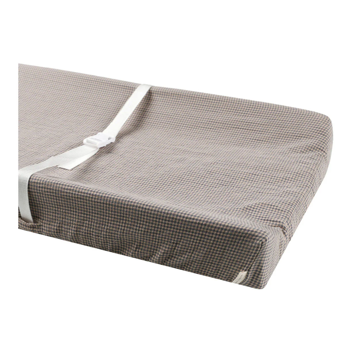 Quincy Mae Indigo Gingham Changing Pad Cover