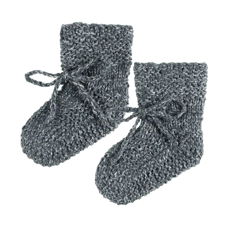 Quincy Mae Indigo Knit Booties