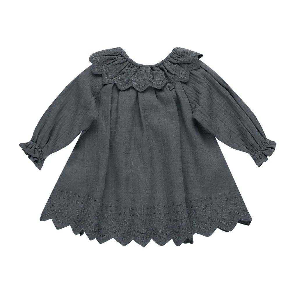 Quincy Mae Indigo Long Sleeve Isla Dress - Image 2