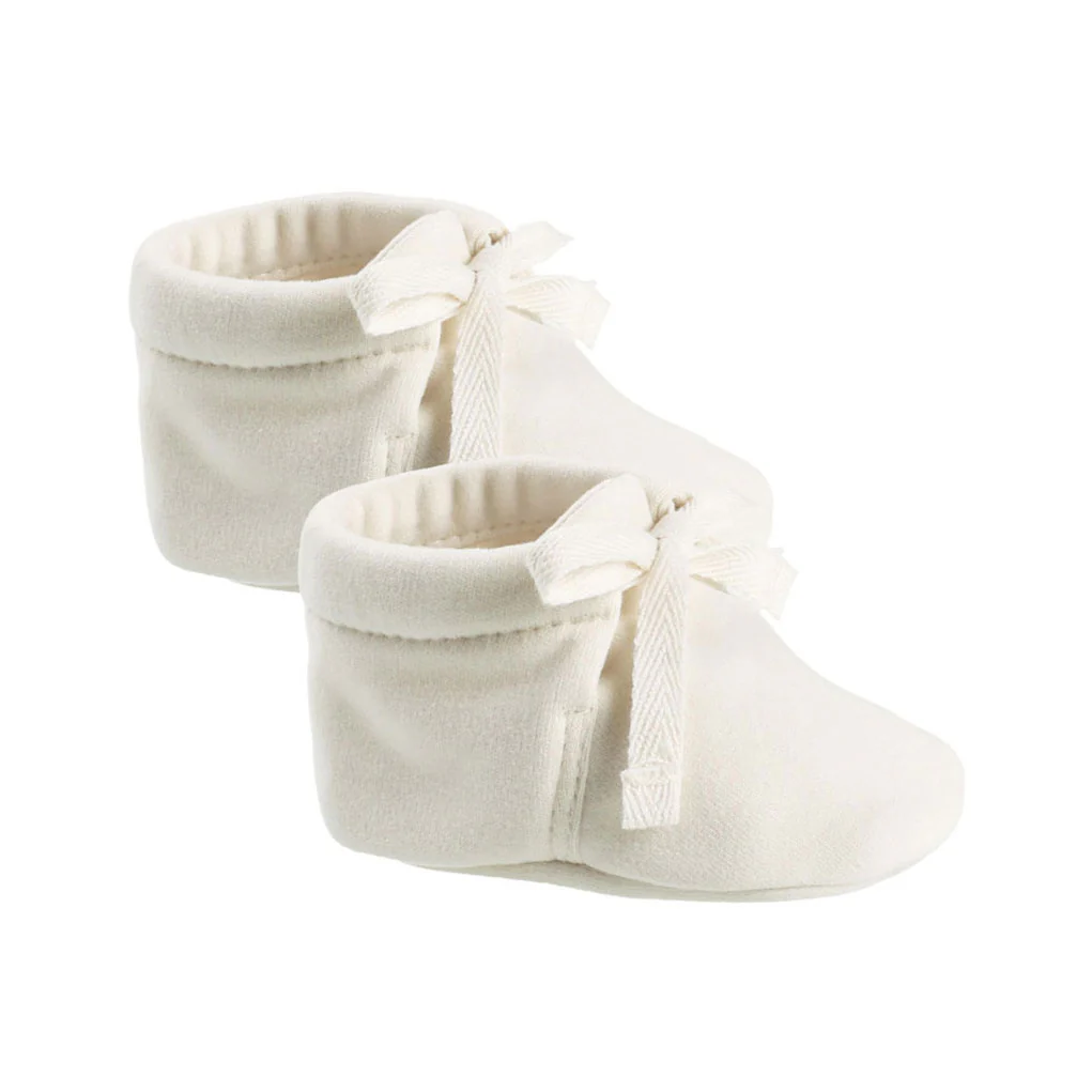 Quincy Mae Ivory Baby Booties