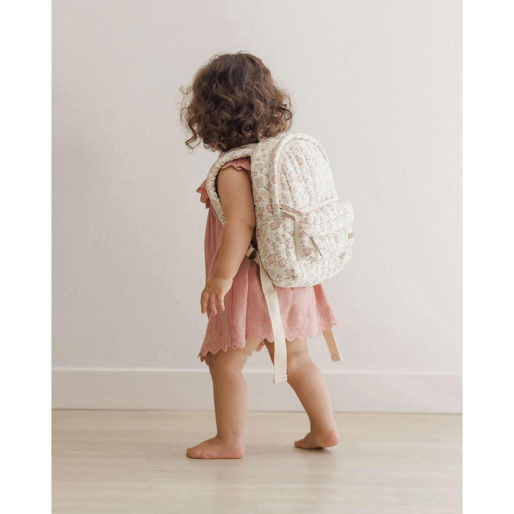 Quincy Mae Ivory Bloom Mini Backpack - Image 2