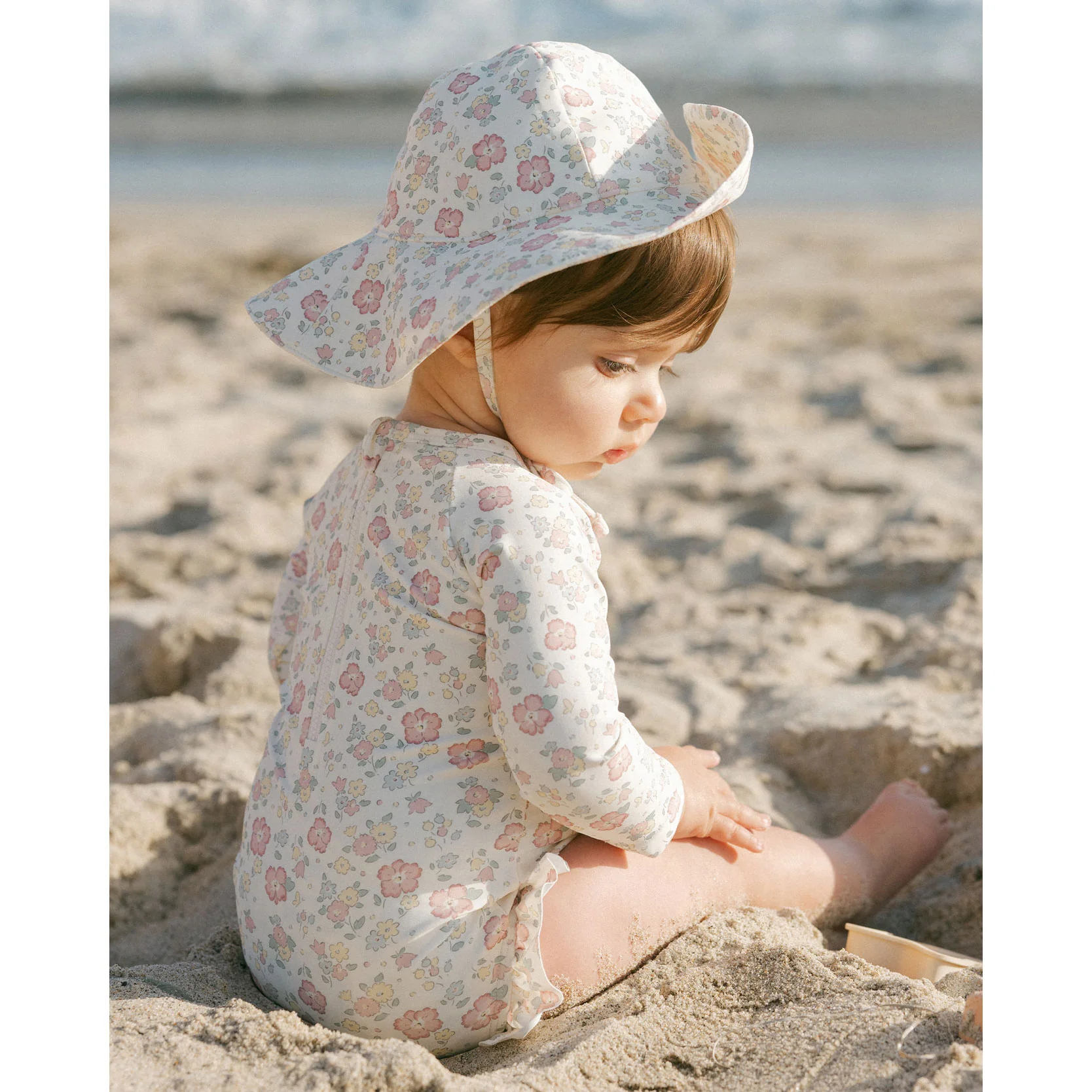 Quincy Mae Ivory Bloom Sun Hat - Image 3