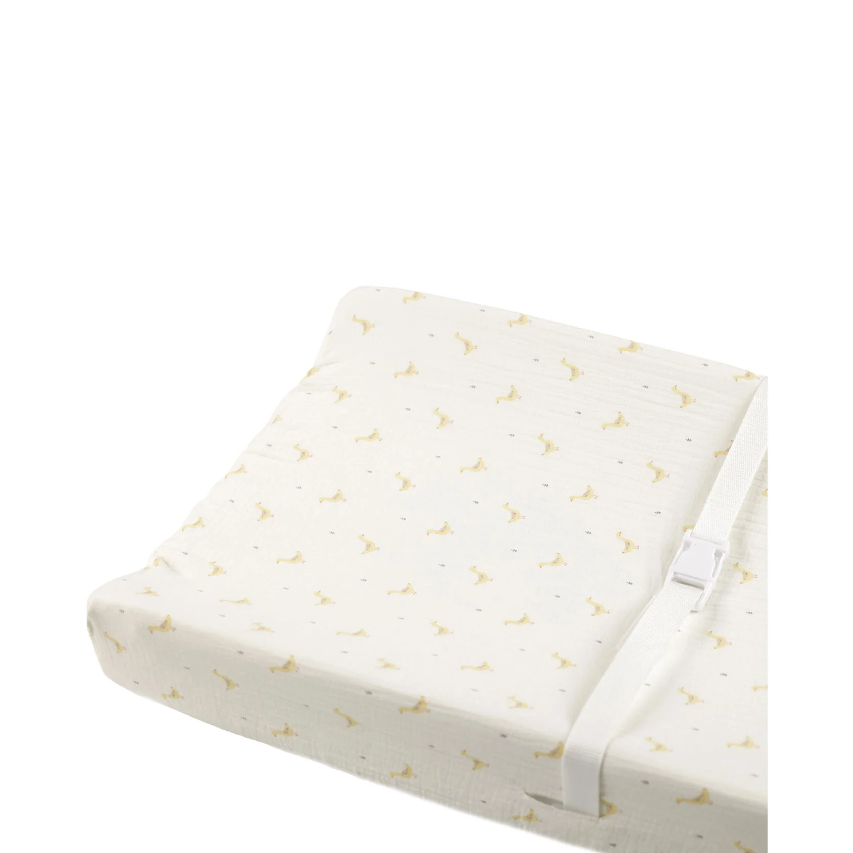 Quincy Mae Ivory Geese Changing Pad Cover