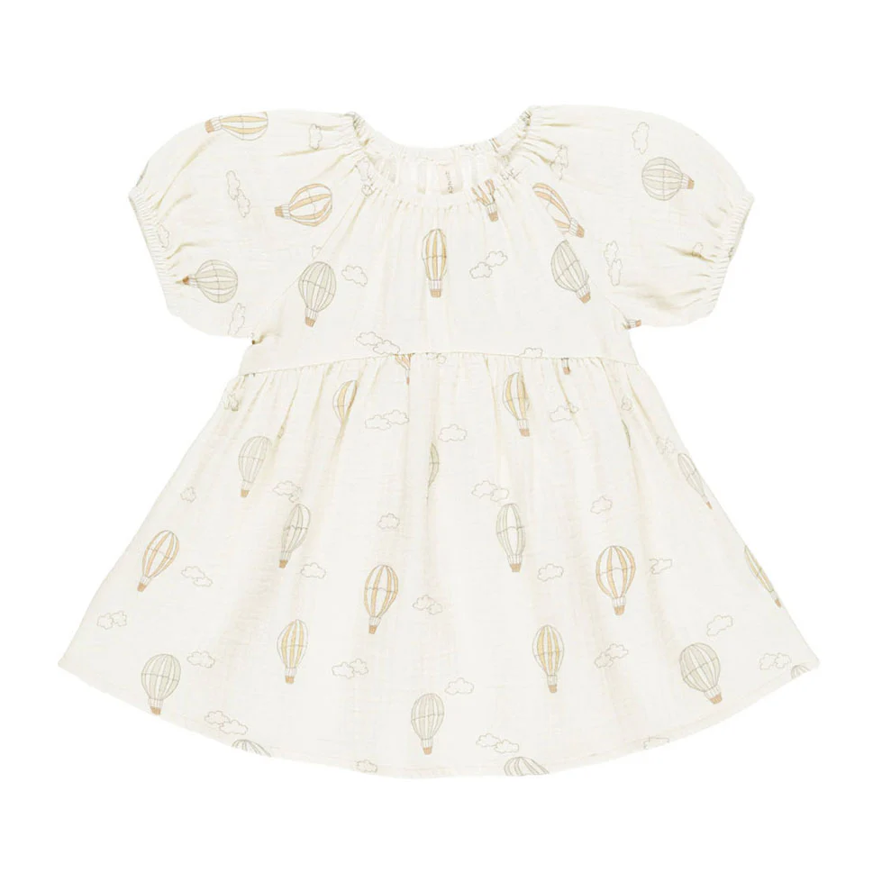 Quincy Mae Ivory Hot Air Balloons Bella Dress