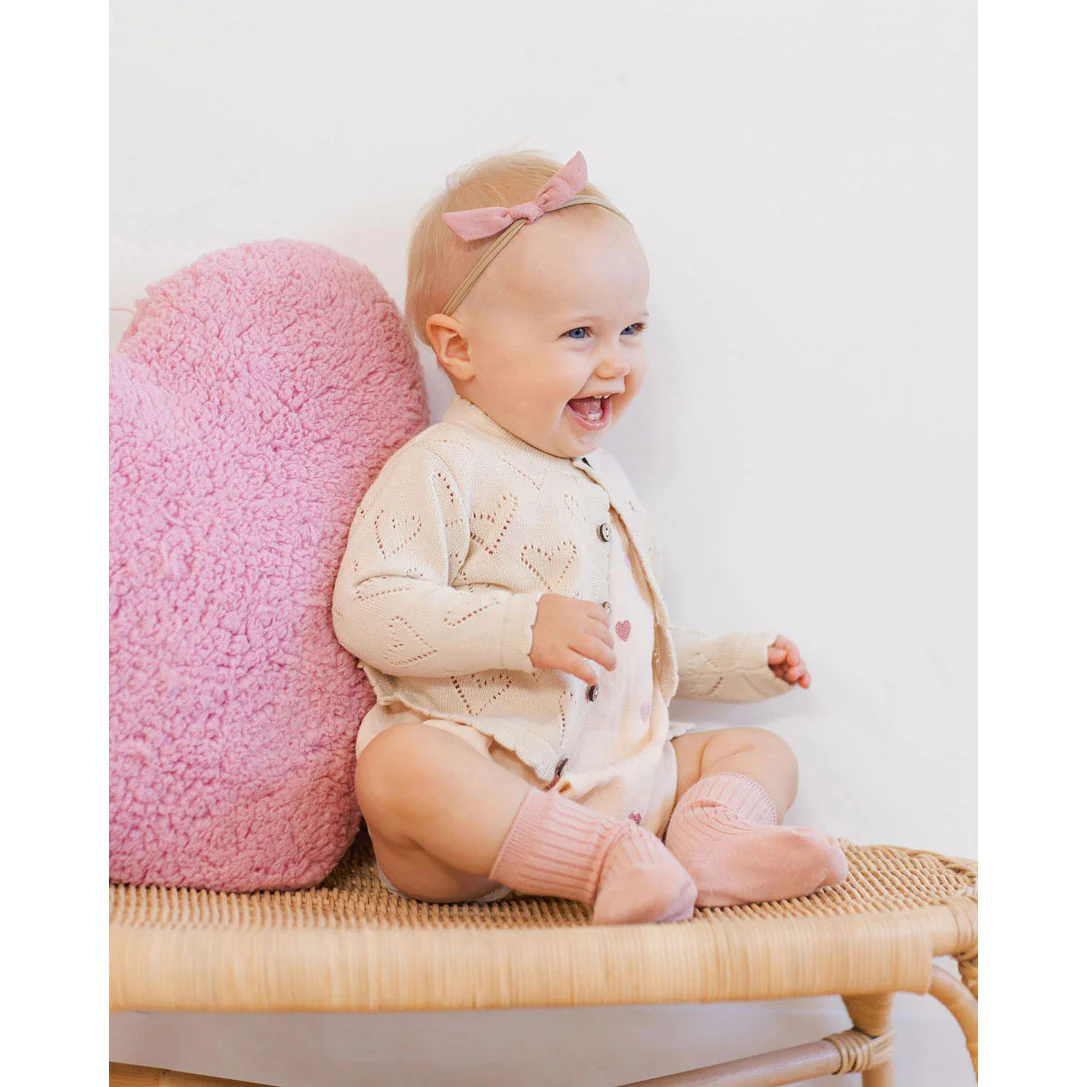 Quincy Mae Ivory Knit Cardigan - Image 3