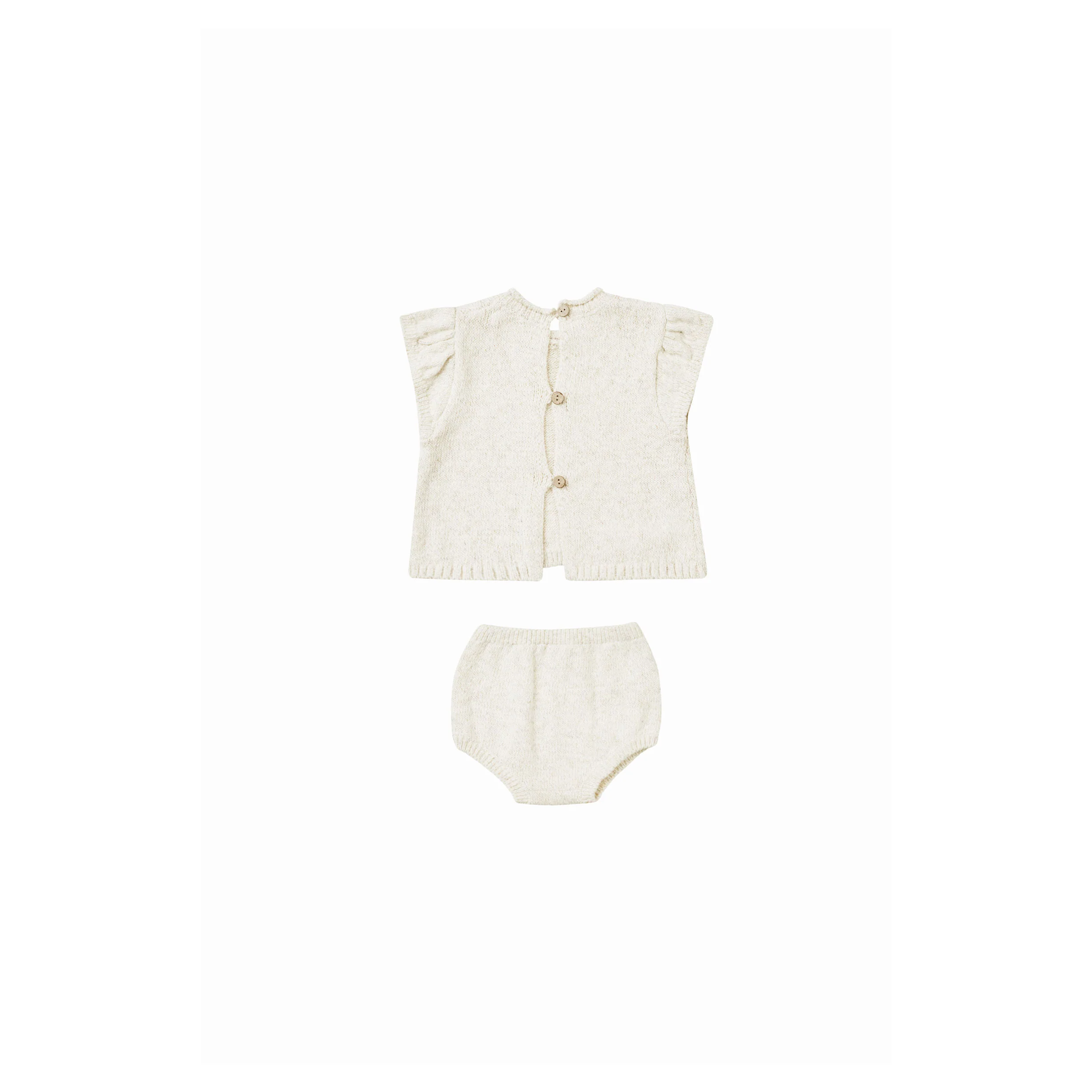 Quincy Mae Ivory Penny Knit Set - Image 2