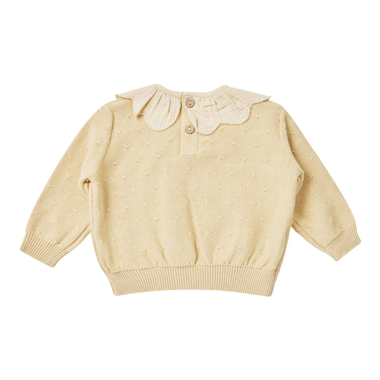 Quincy Mae Lemon Petal Knit Sweater - Image 2