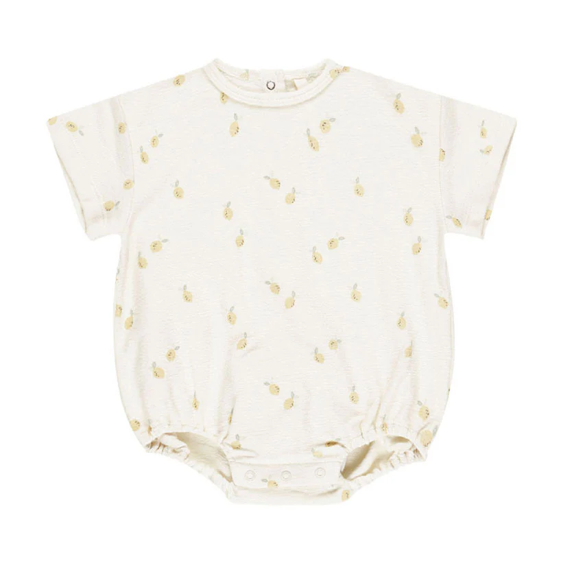 Quincy Mae Lemons Relaxed Bubble Romper