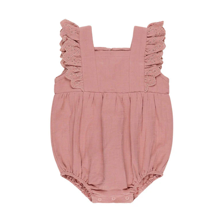 Quincy Mae Lipstick Naomi Romper