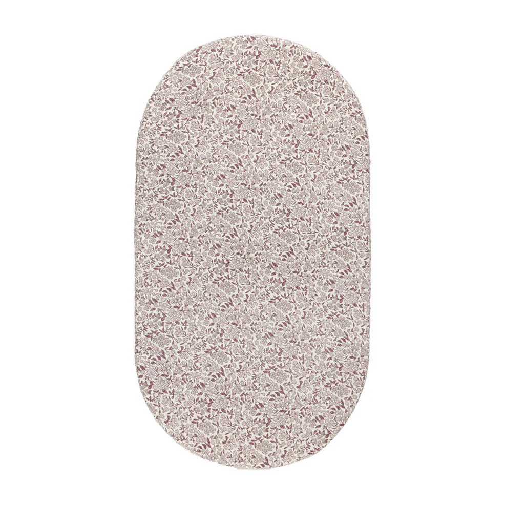 Quincy Mae Mauve Ditsy Bassinet Crib Sheet
