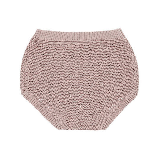 Quincy Mae Mauve Knit Bloomer - Image 2