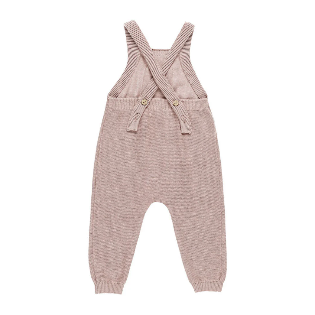 Quincy Mae Mauve Knit Overall - Image 2