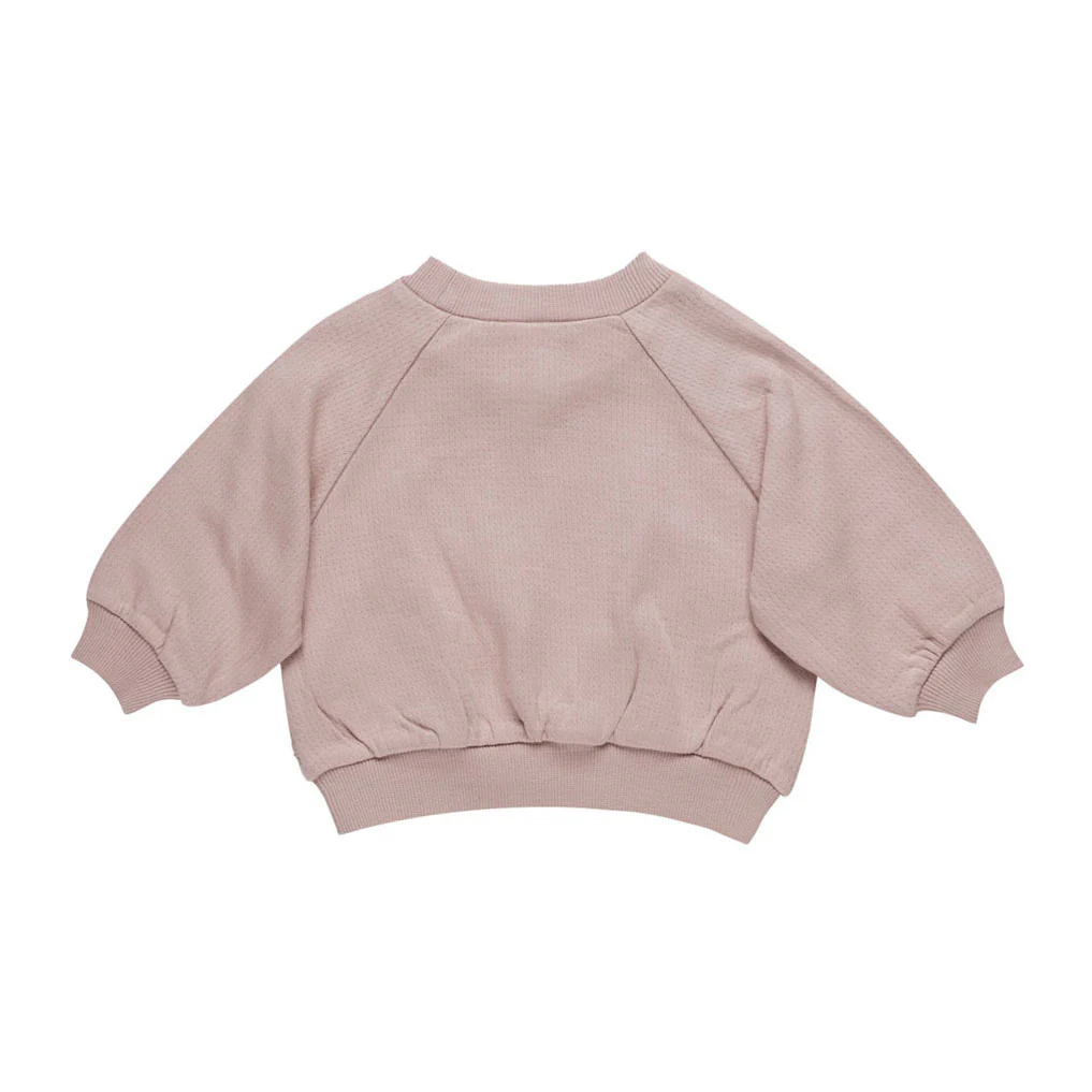 Quincy Mae Mauve Pocket Sweatshirt - Image 2