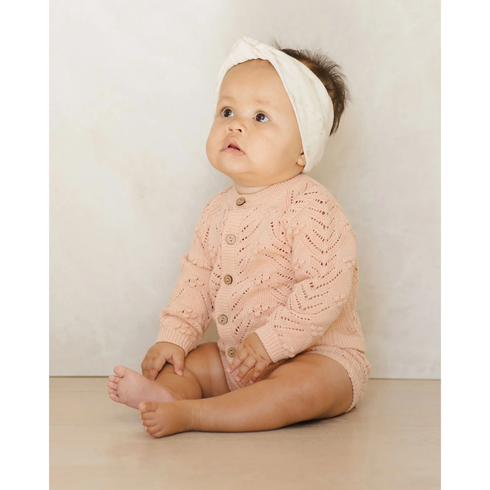 Quincy Mae Melon Knit Cardigan - Image 2