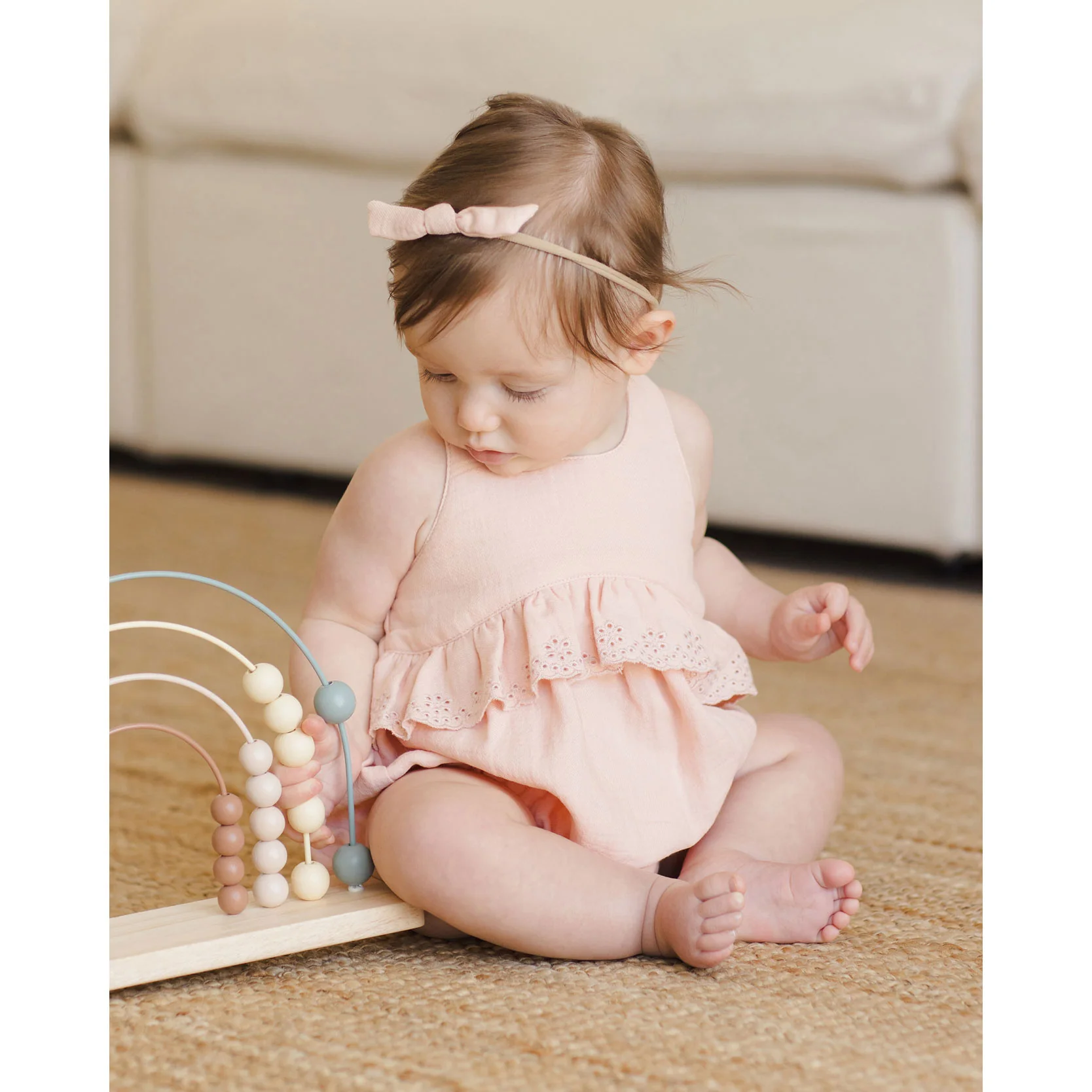 Quincy Mae Melon Penny Romper - Image 2