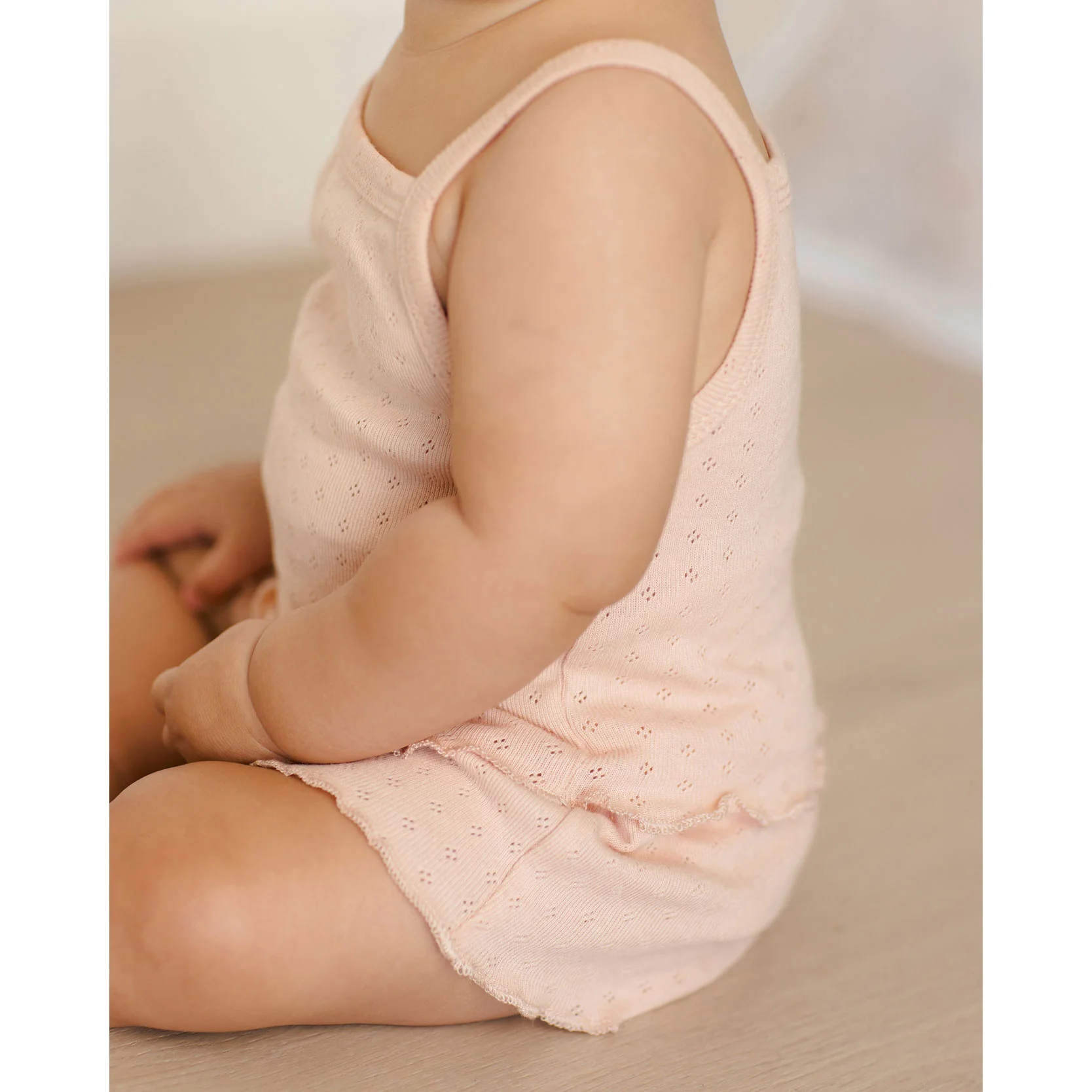 Quincy Mae Melon Pointelle Tank + Shortie Set - Image 3