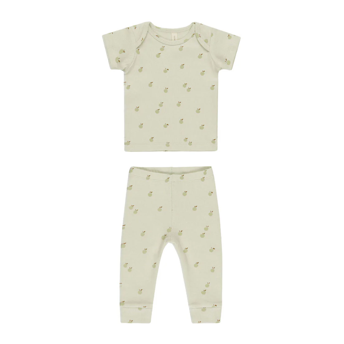 Quincy Mae Mint Ribbed Tee + Legging Set