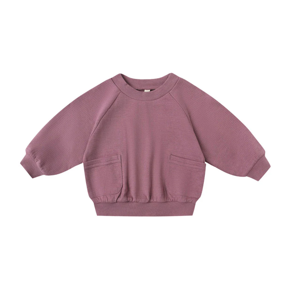Quincy Mae Mulberry Pocket Sweatshirt
